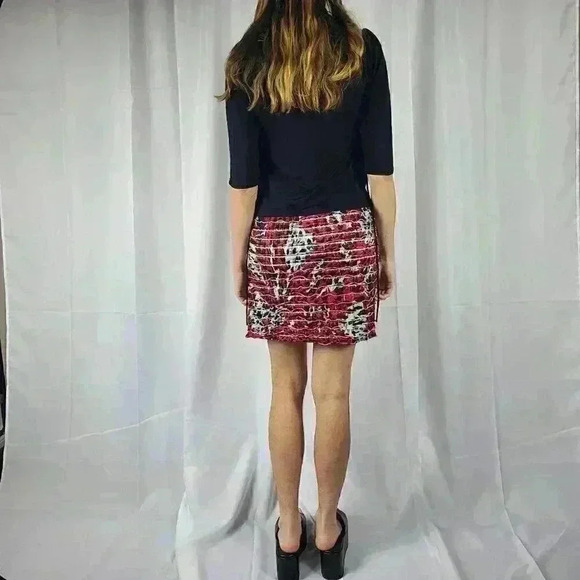 Speechless Mini Cocktail Dress Tie Die Speckled Pattern with Shawl - Picture 5 of 5